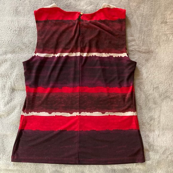 Calvin Klein Women's Sleeveless Shell, Multicolor, Office, Versatile, Fall, sz M - Picture 6 of 6